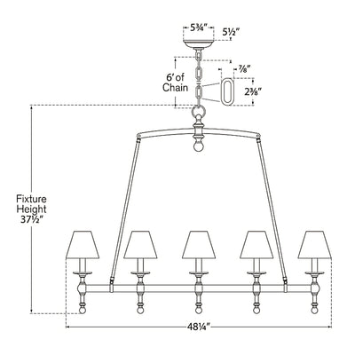 Classic Linear Chandelier