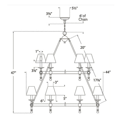Classic Two Tier Chandelier