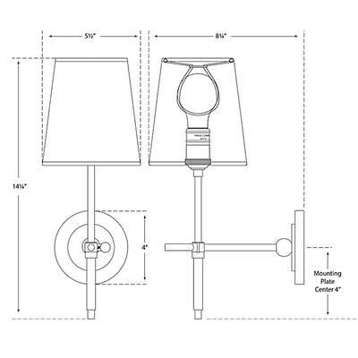 Bryant Fabric Wall Sconce