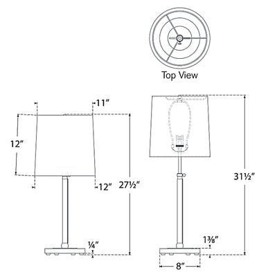Bryant Wrapped Adjustable Table Lamp
