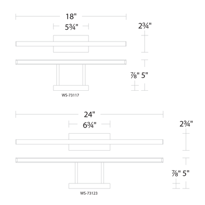Parallax Bathroom Vanity Light