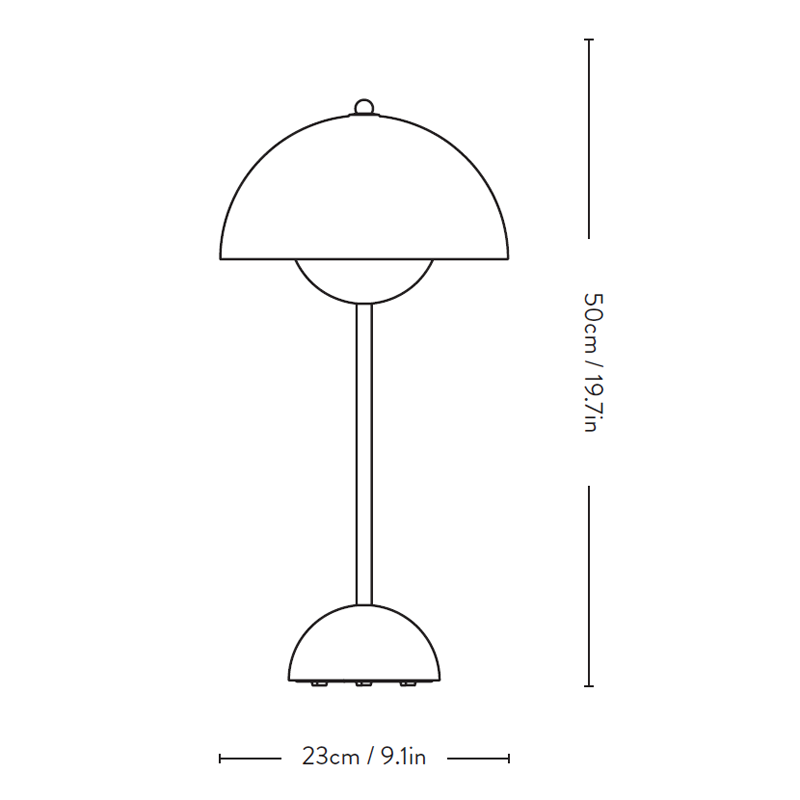 Flowerpot VP3 Table Lamp
