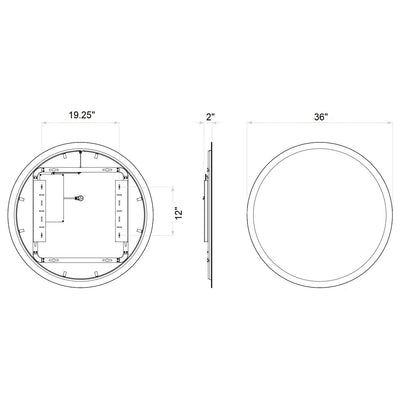 Varenna Round Illuminated Mirror