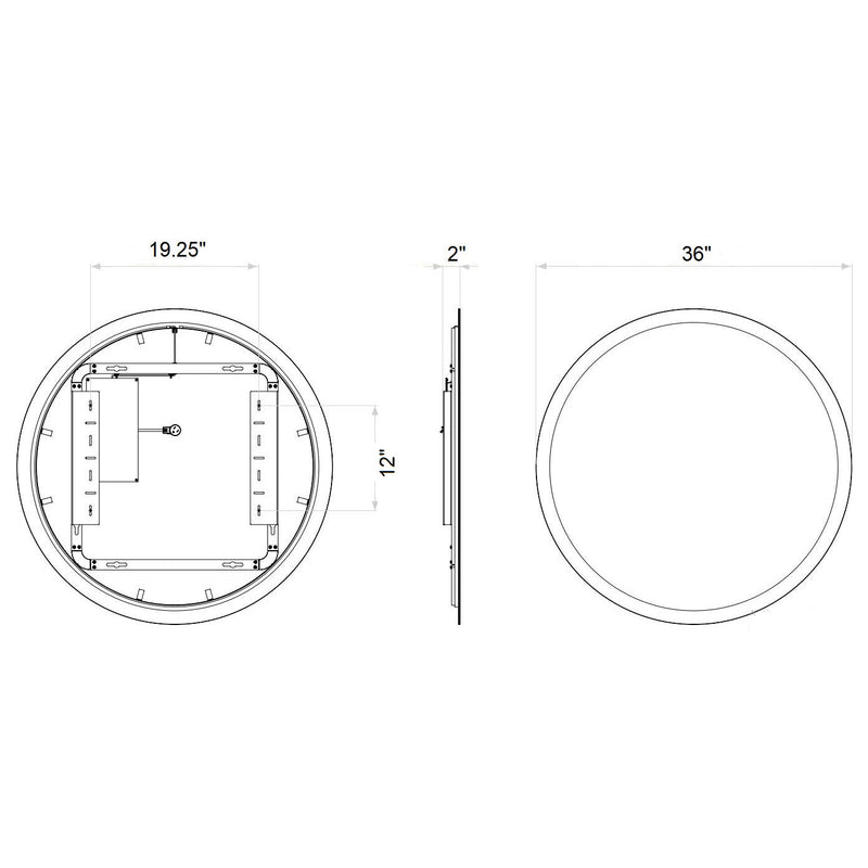 Varenna Round Illuminated Mirror