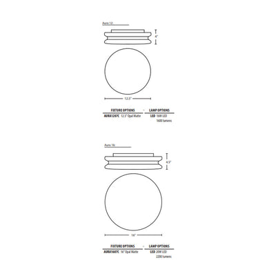 Aura Flush Mount Ceiling Light