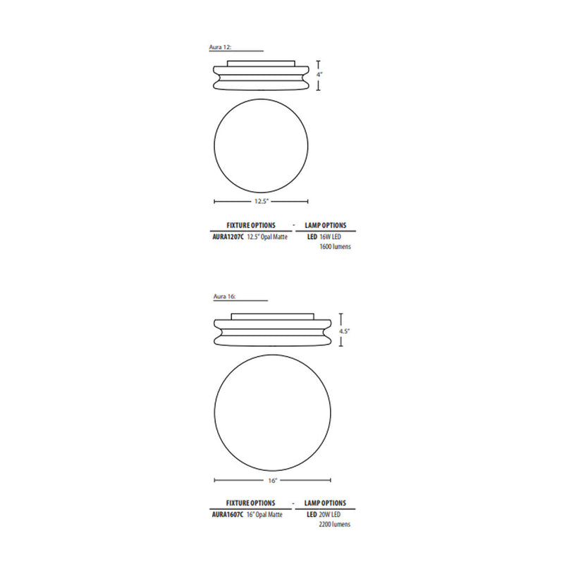 Aura Flush Mount Ceiling Light