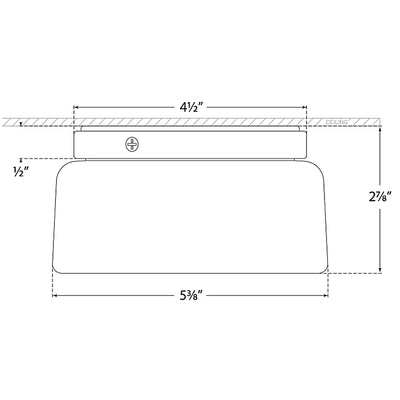 Halo Solitaire Ceiling Light