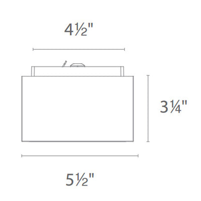 Bloc Outdoor Ceiling Light