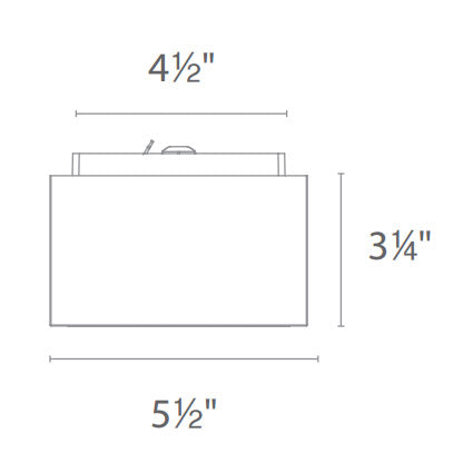 Bloc Outdoor Ceiling Light