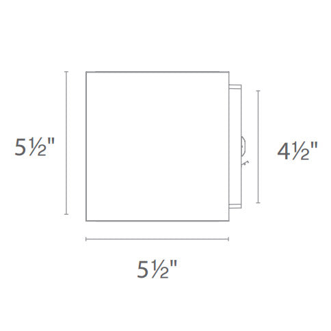 Bloc Outdoor Up Down Wall Sconce