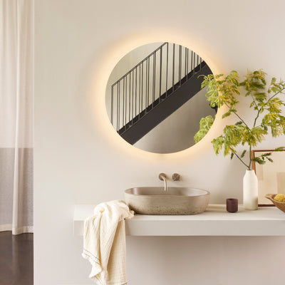 Varenna Round Illuminated Mirror