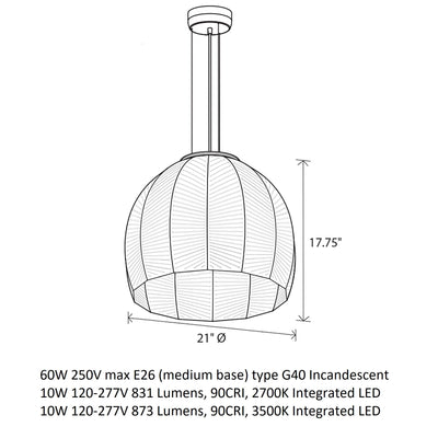 Amicus 21 Pendant Light