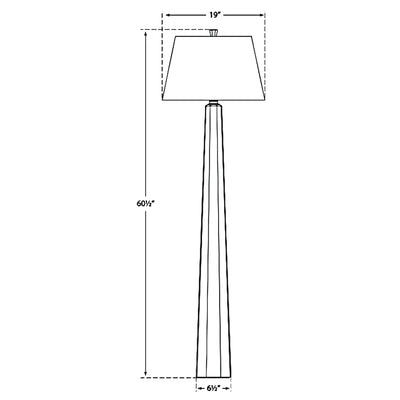 Fluted Spire Floor Lamp