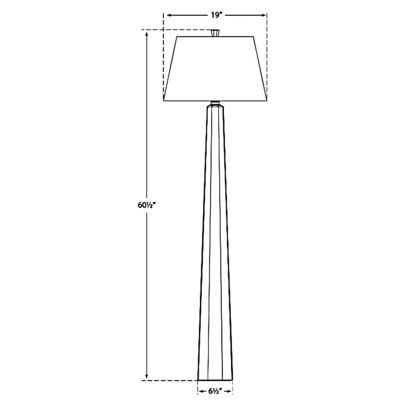 Fluted Spire Floor Lamp