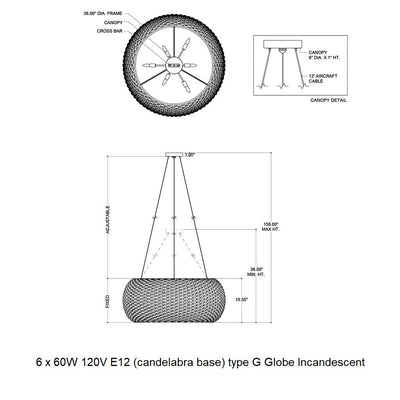 Boucle Chandelier Chandelier
