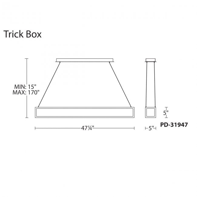Trick Box Linear Pendant