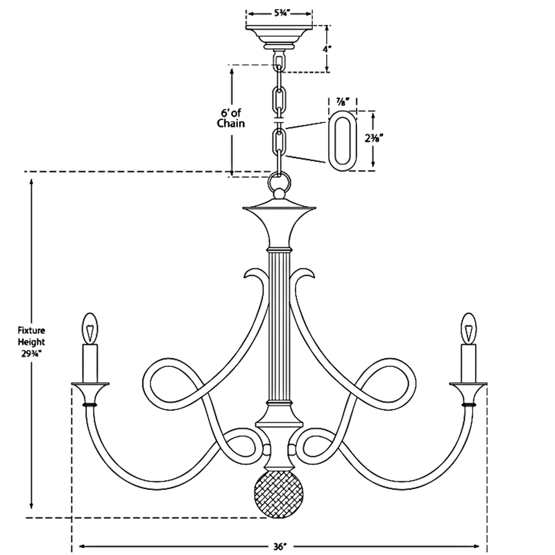 Double Twist Chandelier