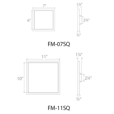 Ultra Slim Square Wall / Ceiling Light