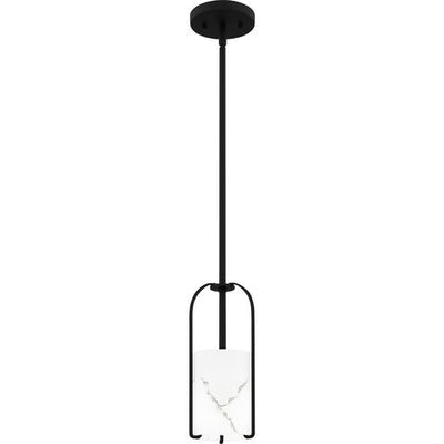 Quoizel - FRB1505MBK - One Light Mini Pendant - Fairbanks - Matte Black