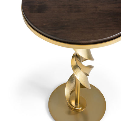 Folio Wood Top Accent Table