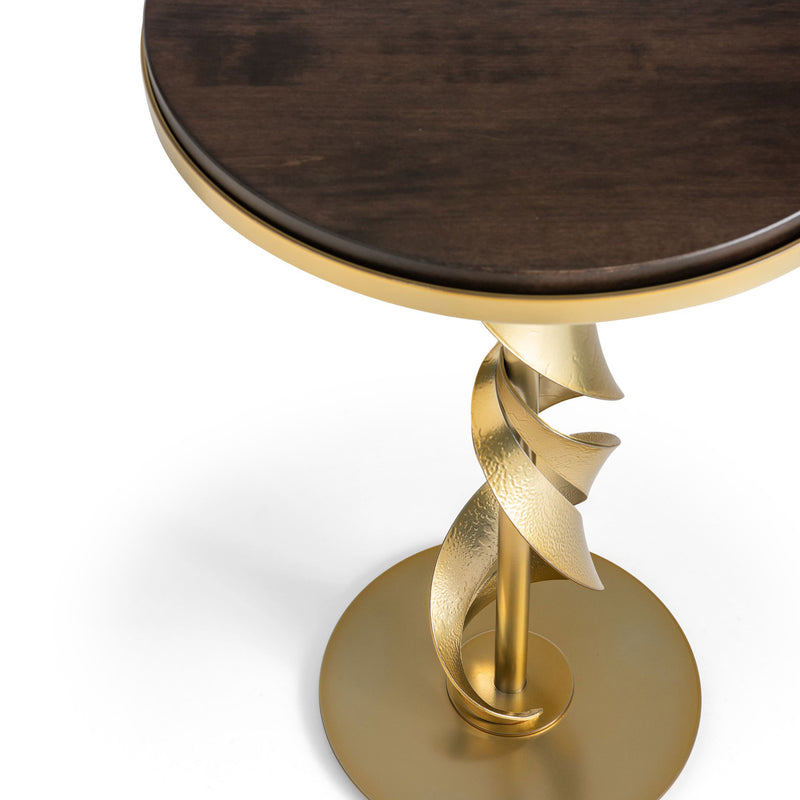 Folio Wood Top Accent Table