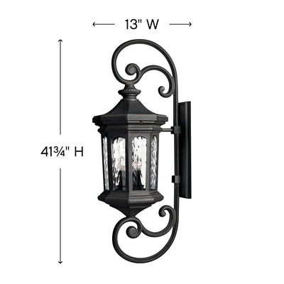Raley Large Scale Scroll Outdoor Wall Light