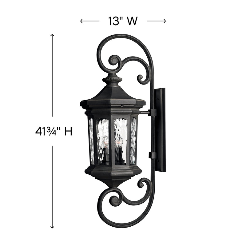 Raley Large Scale Scroll Outdoor Wall Light