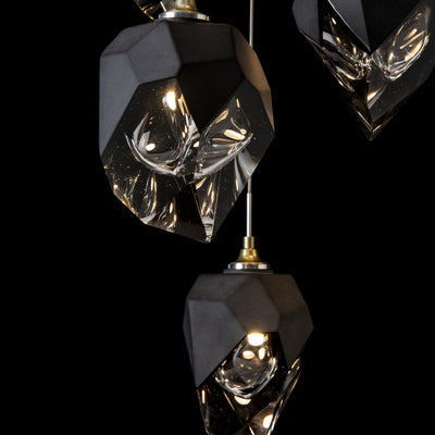 Chrysalis Mixed Shades Round 5 Light Pendant