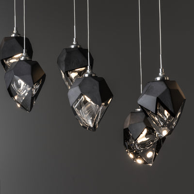 Chrysalis Small Shades Linear Multi Light Pendant