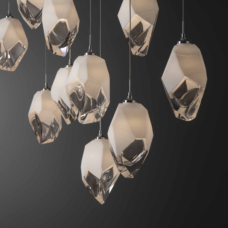 Chrysalis Large Shades Linear Multi Light Pendant