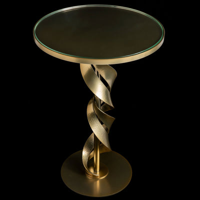 Folio Glass Top Accent Table