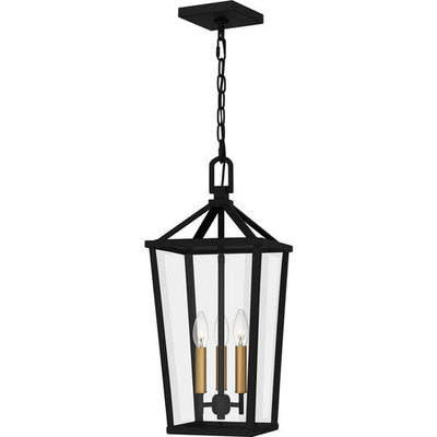 Quoizel - HUL1909MBK - Three Light Outdoor Hanging Lantern - Hull - Matte Black