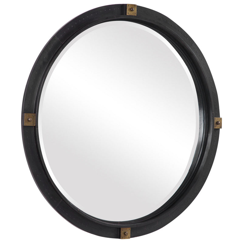 Tull Industrial Round Mirror