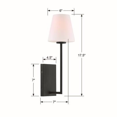 Lena Glass Shade Wall Sconce