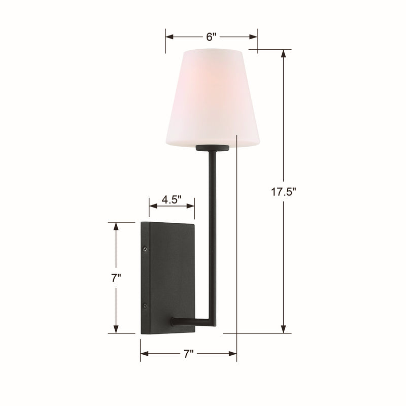 Lena Glass Shade Wall Sconce
