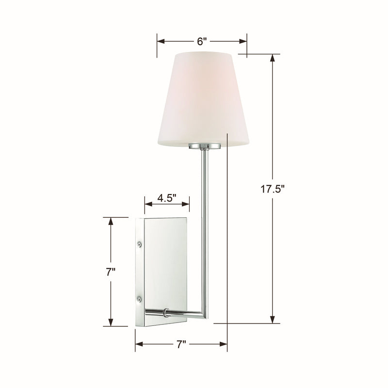 Lena Glass Shade Wall Sconce