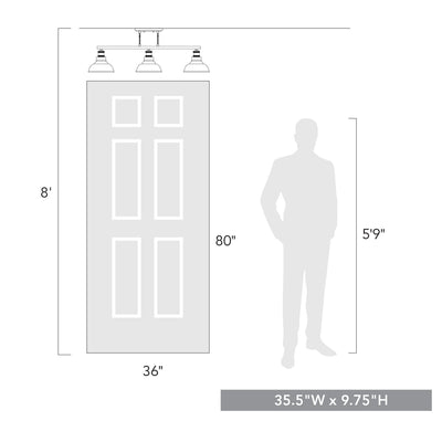 Carver  Linear Semi-Flush