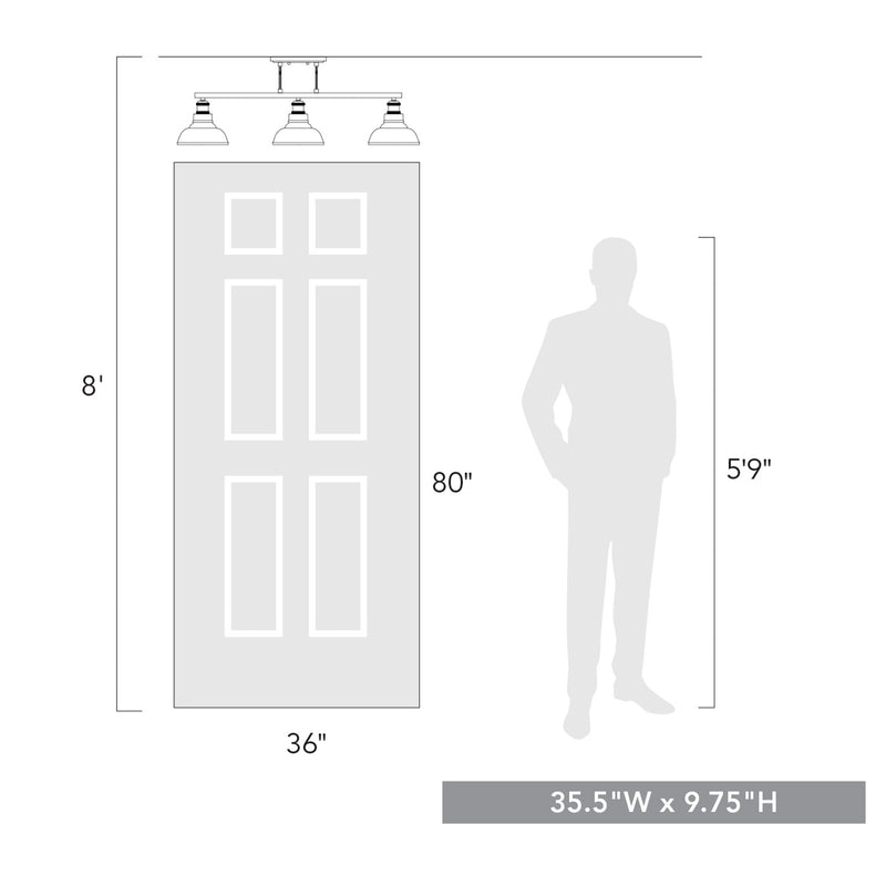 Carver  Linear Semi-Flush