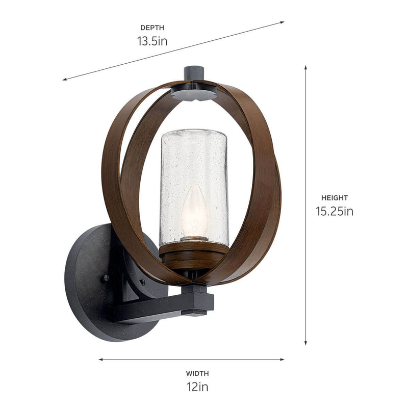 Grand Bank Outdoor Wall Mount Lantern