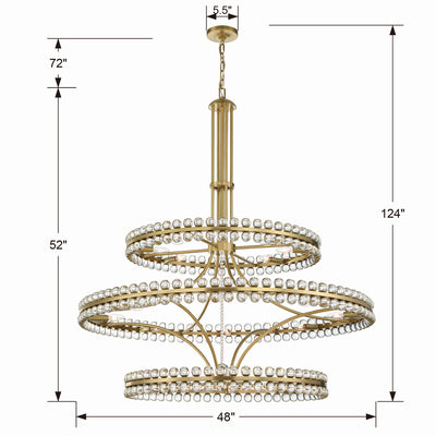 Clover 3 Tier Chandelier