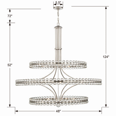 Clover 3 Tier Chandelier