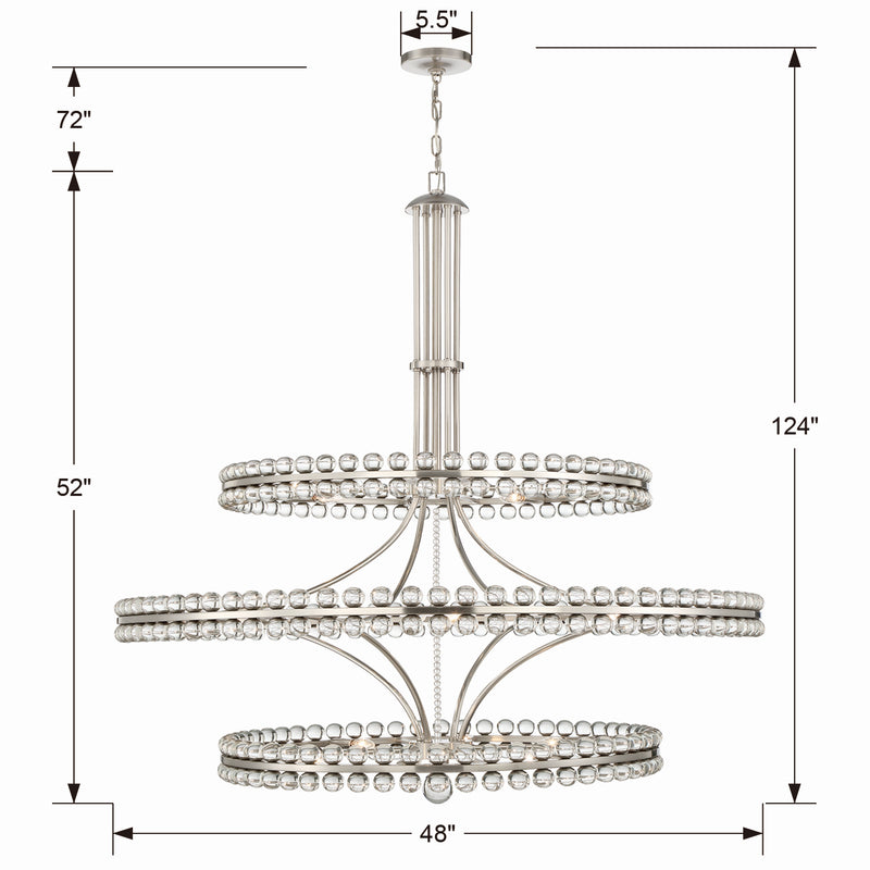 Clover 3 Tier Chandelier
