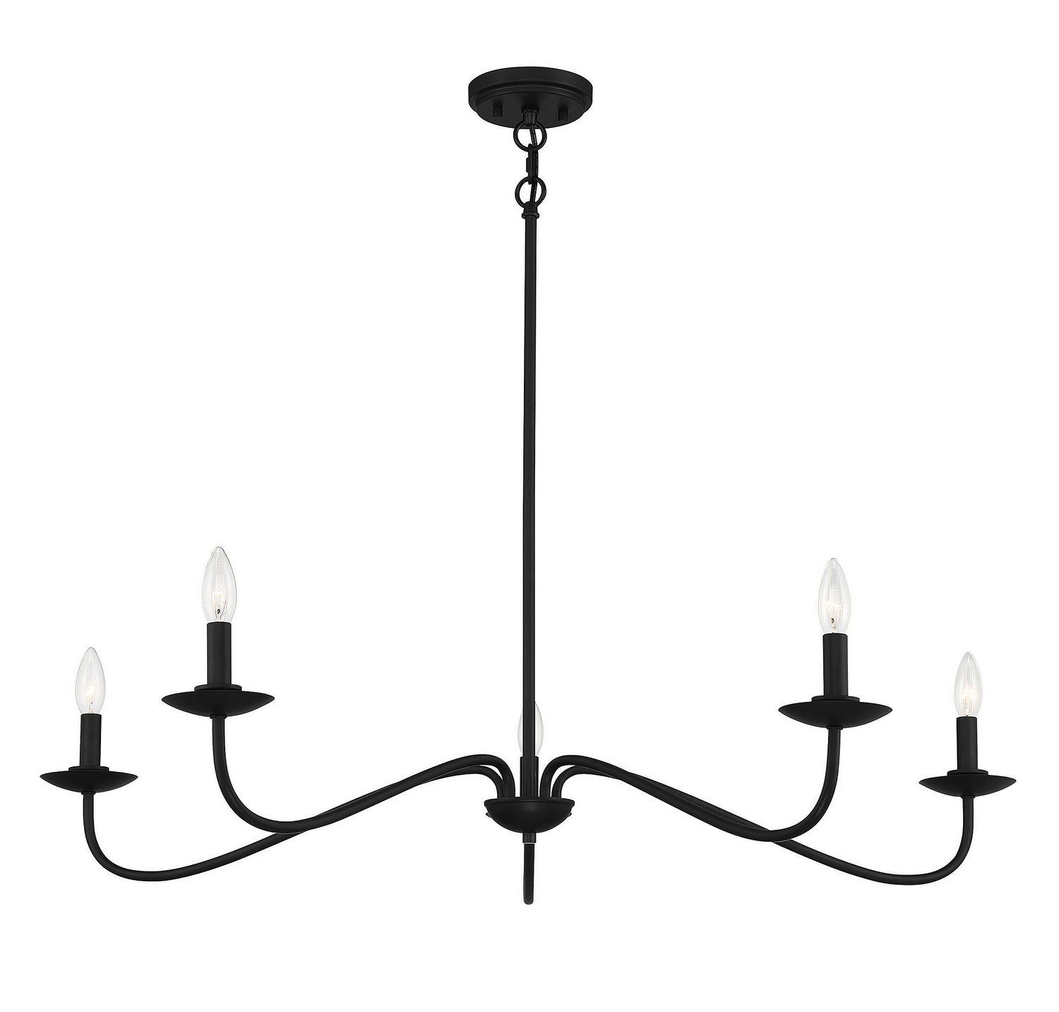 Chandelier - M10085BQW by Meridian from Cleveland Lighting