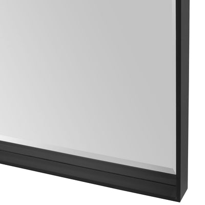 Kahn Oversized Black Rectangular Mirror