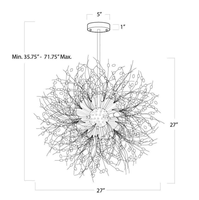 Chiffon Chandelier