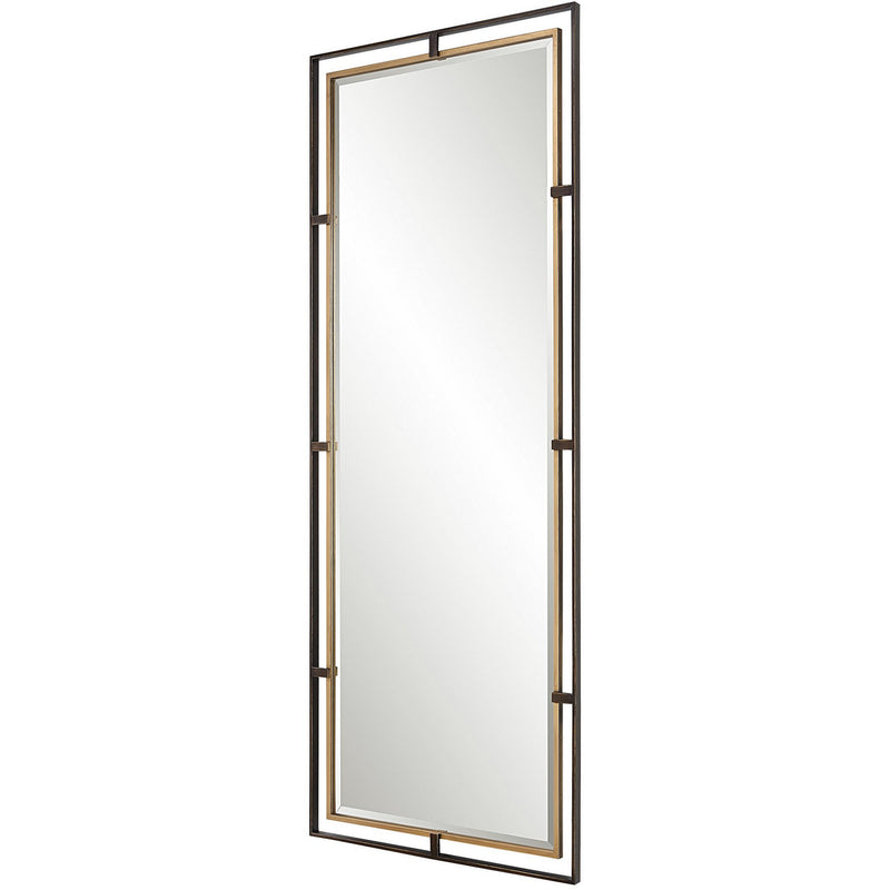 Carrizo Tall Bronze & Gold Mirror