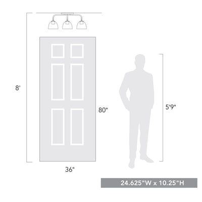 Roxie Linear Semi-Flush