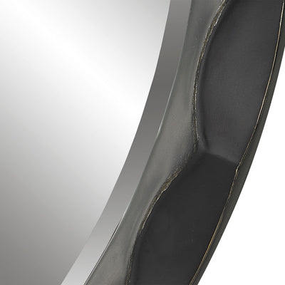 Scalloped Round Mirror