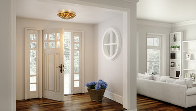 Stinson Tiffany Flush Mount Light