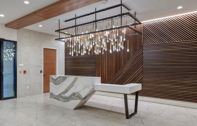 Short Frosted Light Guide Pendant Lighting